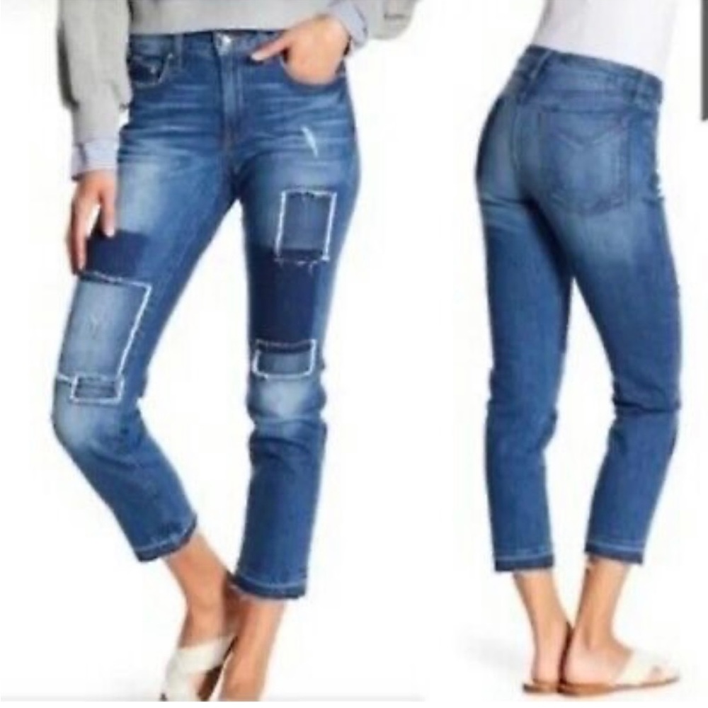 DEREK LAM Patch Denim Size 25. NWT cropped